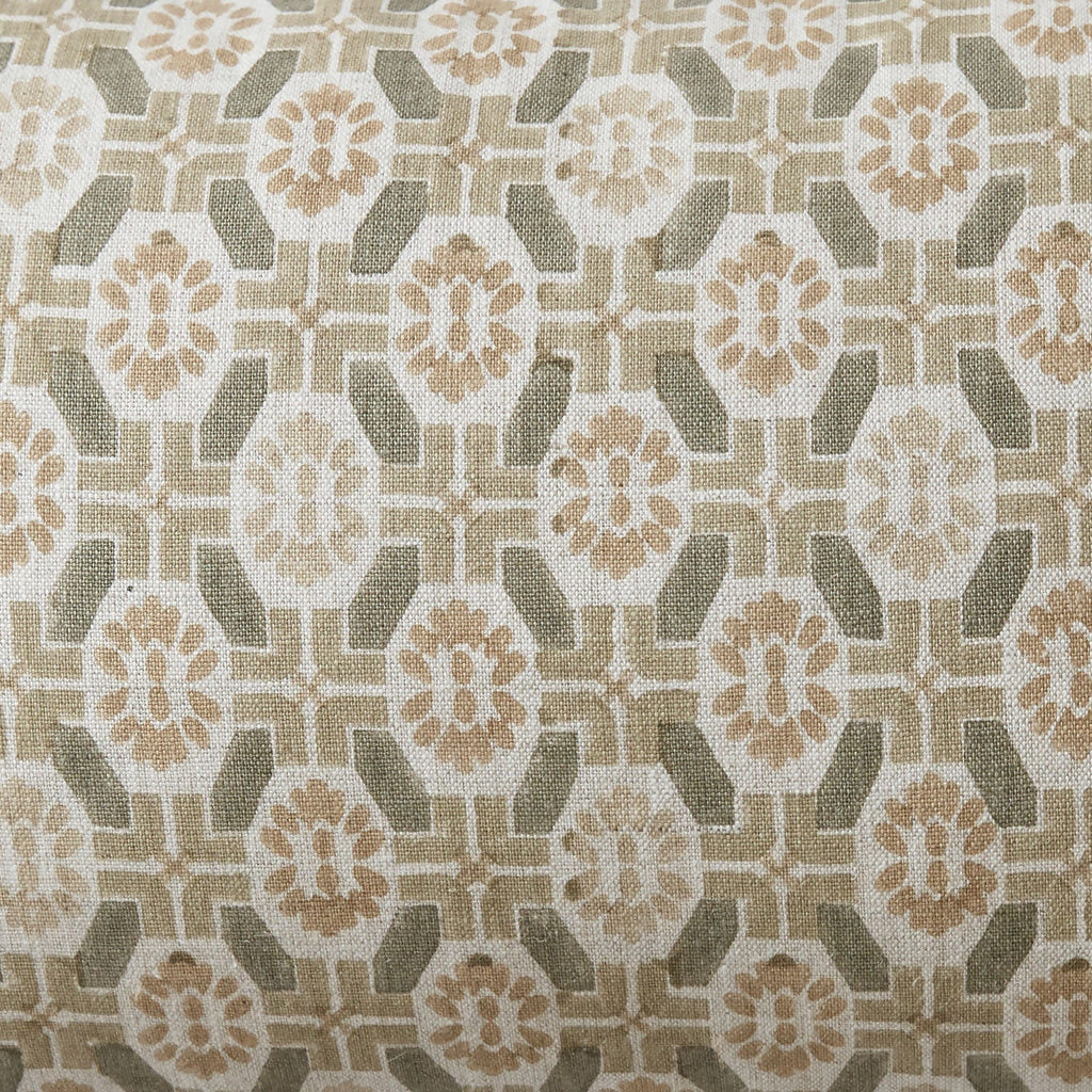 Ayana Block Print Lumbar Pillow