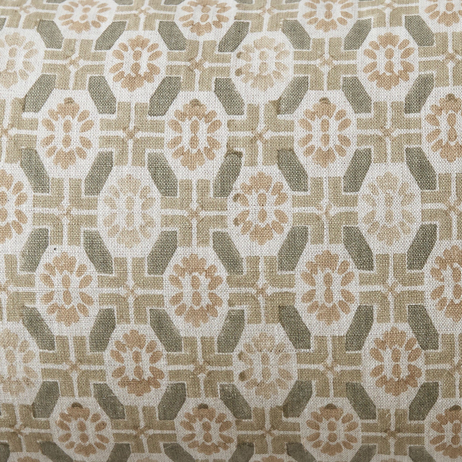 Ayana Block Print Lumbar Pillow
