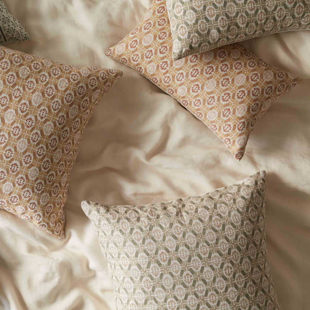 Ayana Block Print Lumbar Pillow