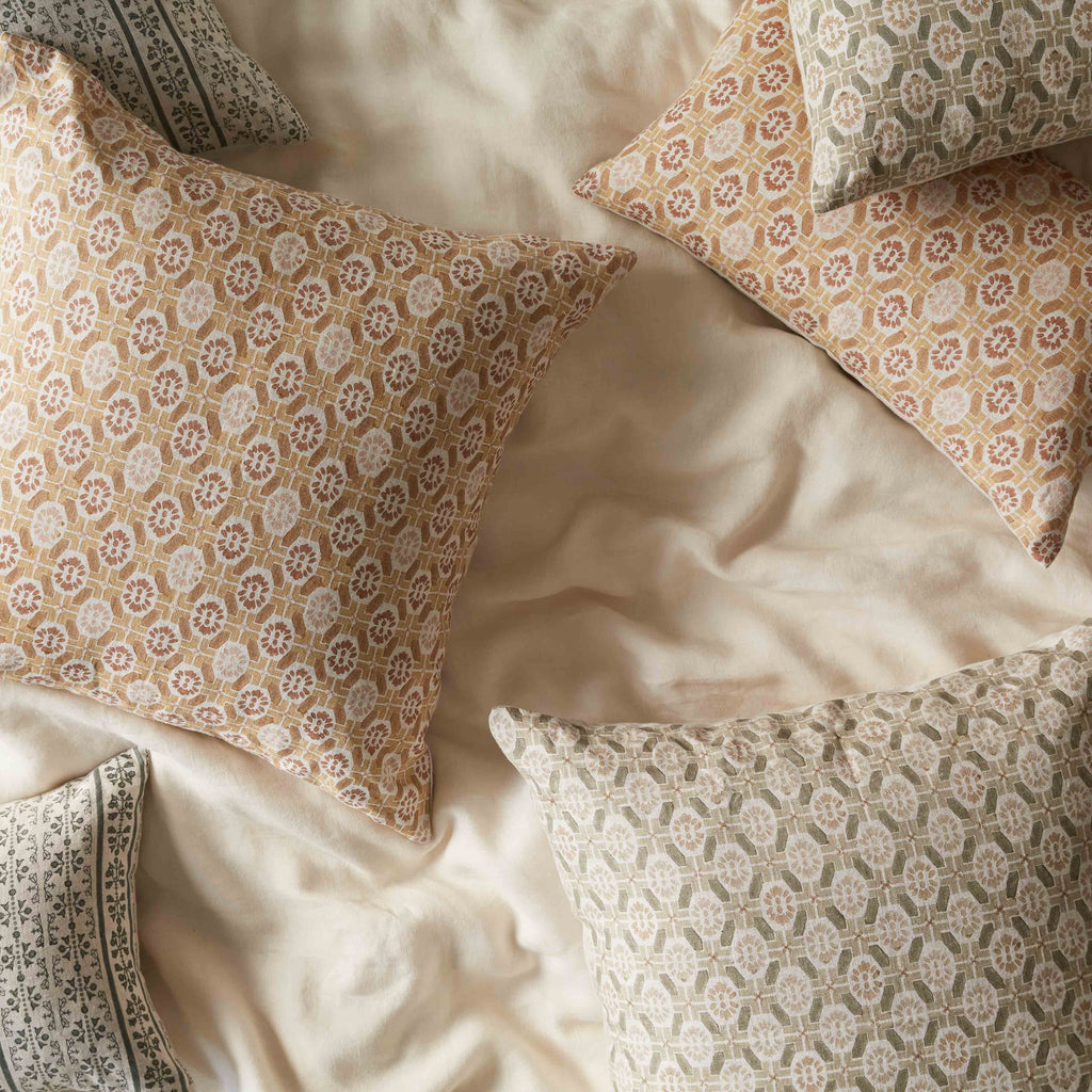 Ayana Block Print Lumbar Pillow