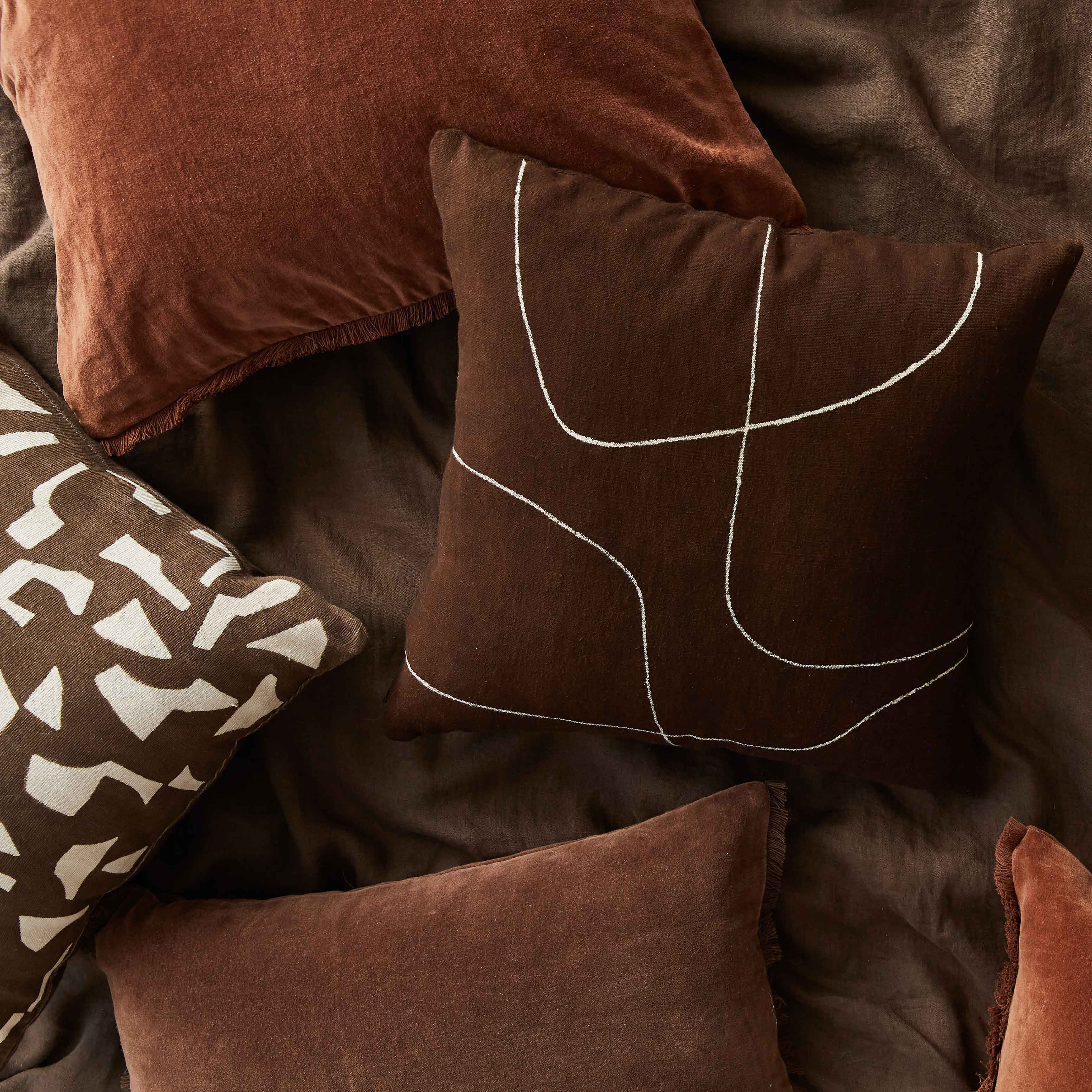 Jolie Mud Cloth Pillow